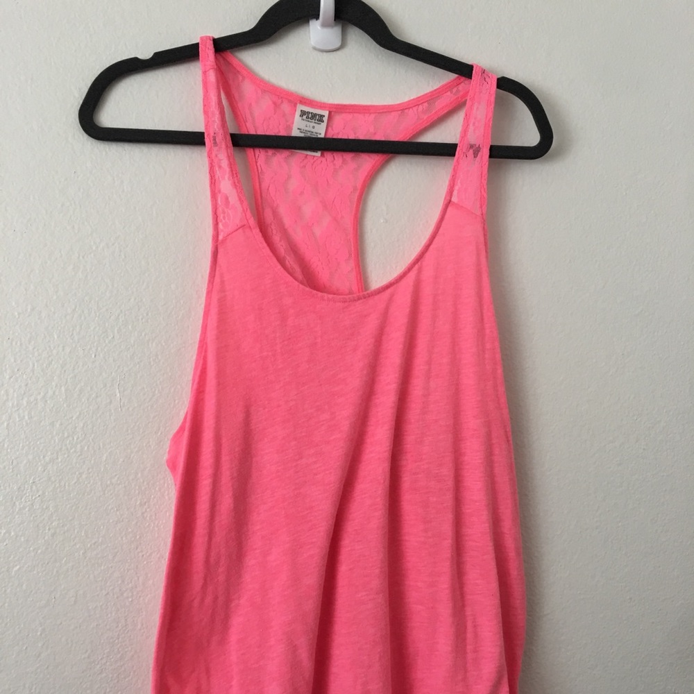 Pink lace top